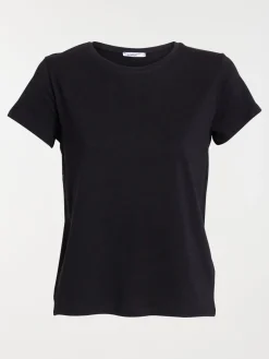 T-shirt manches courtes noir femme