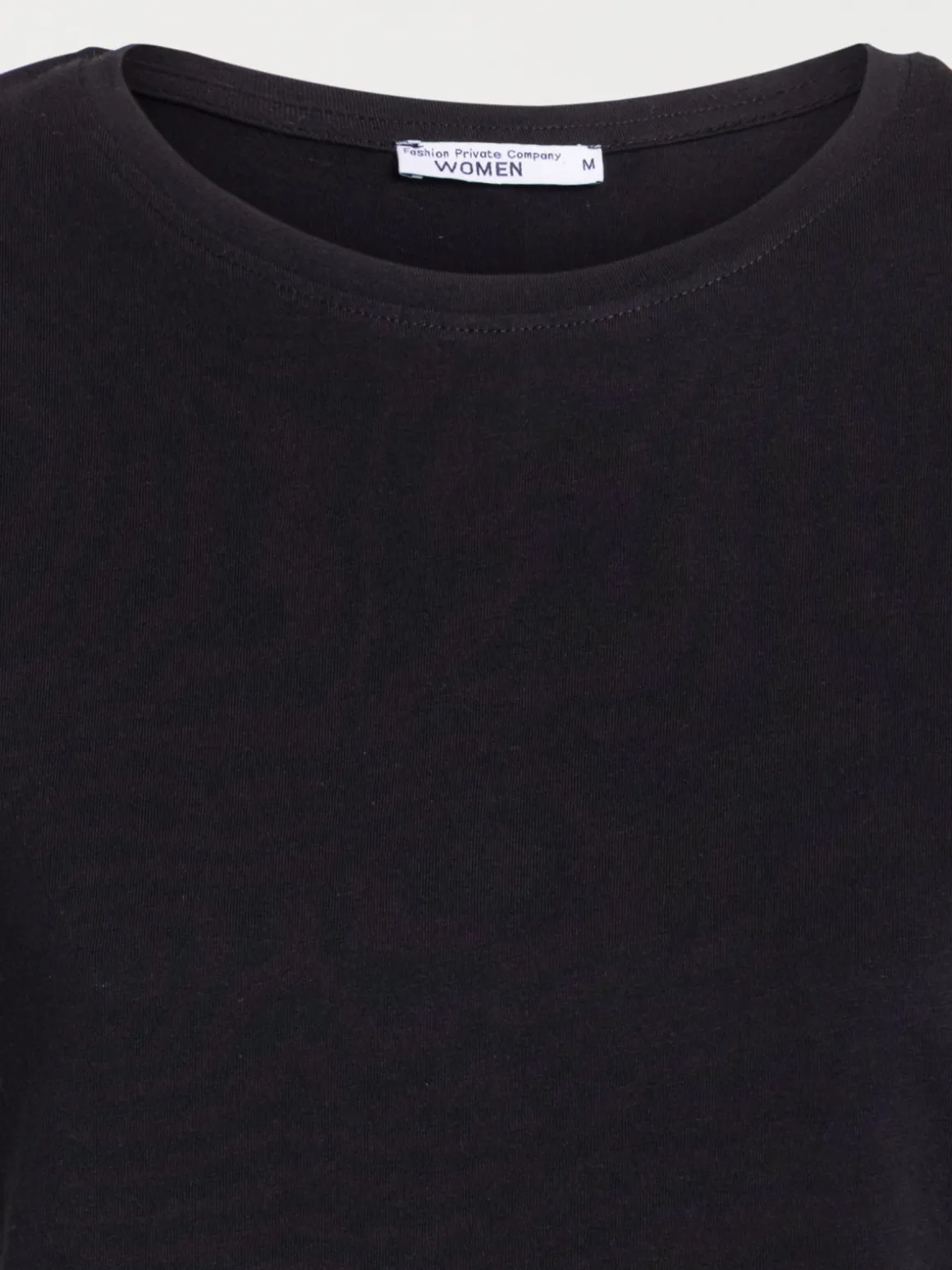 T-shirt manches courtes noir femme