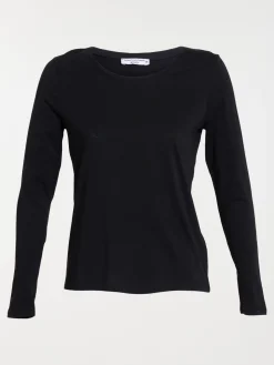 T-shirt manches longues noir femme