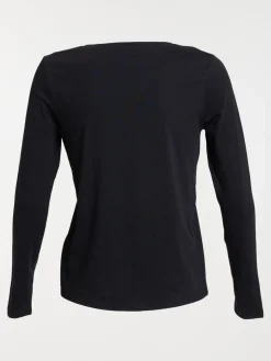 T-shirt manches longues noir femme