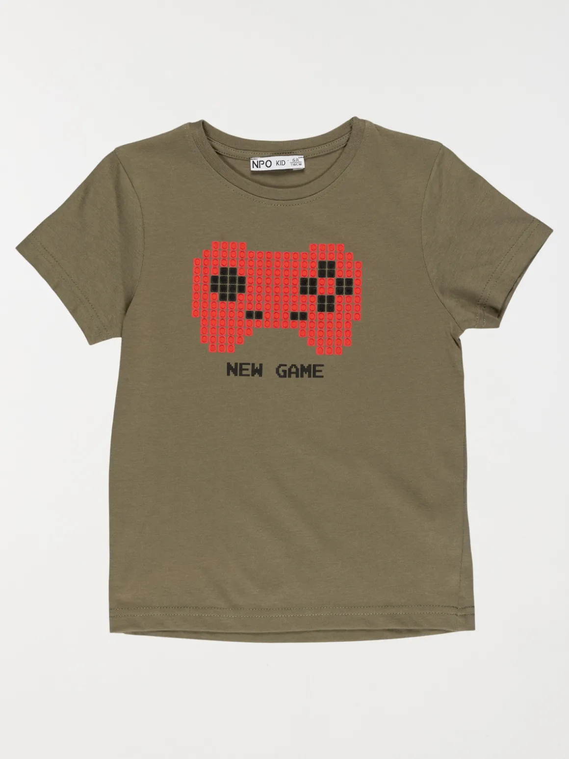 T-shirt manette vidéo garçon (3-8A)
