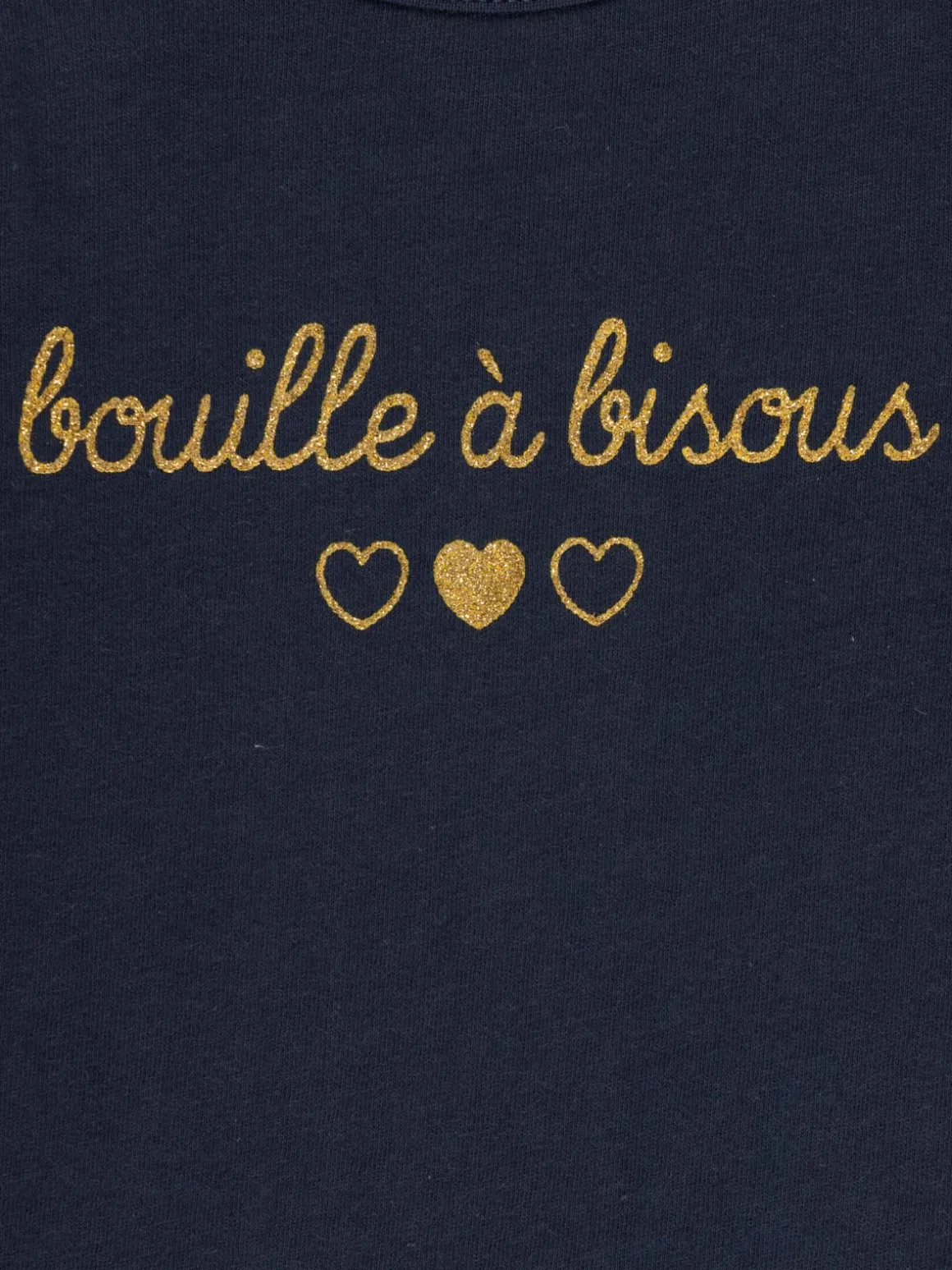 T-shirt marine message fille (3-36M)
