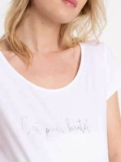 T-shirt maternité blanc femme