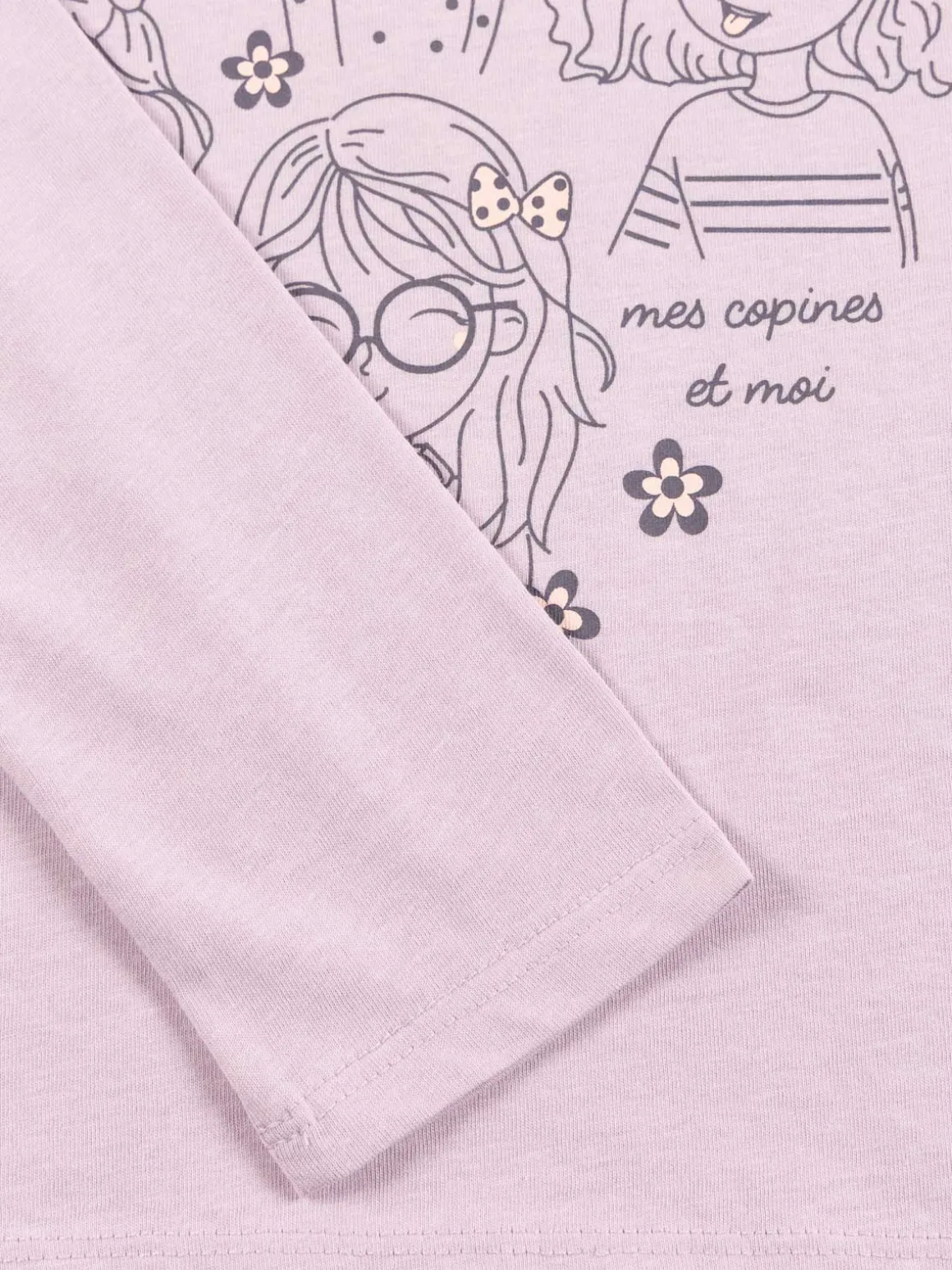 T-shirt mes copines et moi fille (3-12A)