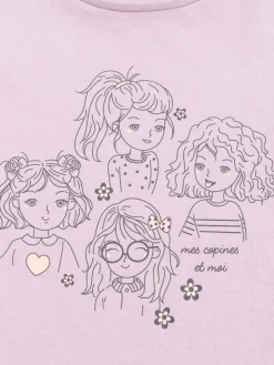 T-shirt mes copines et moi fille (3-12A)