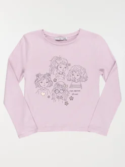 T-shirt mes copines et moi fille (3-12A)