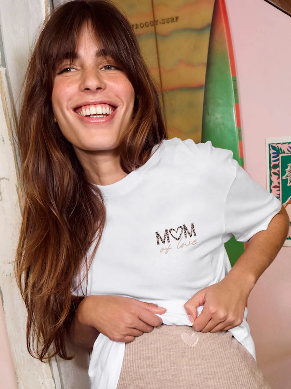 T-shirt mom of love femme maternité