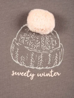 T-shirt motif et pompon fille (10-16A)