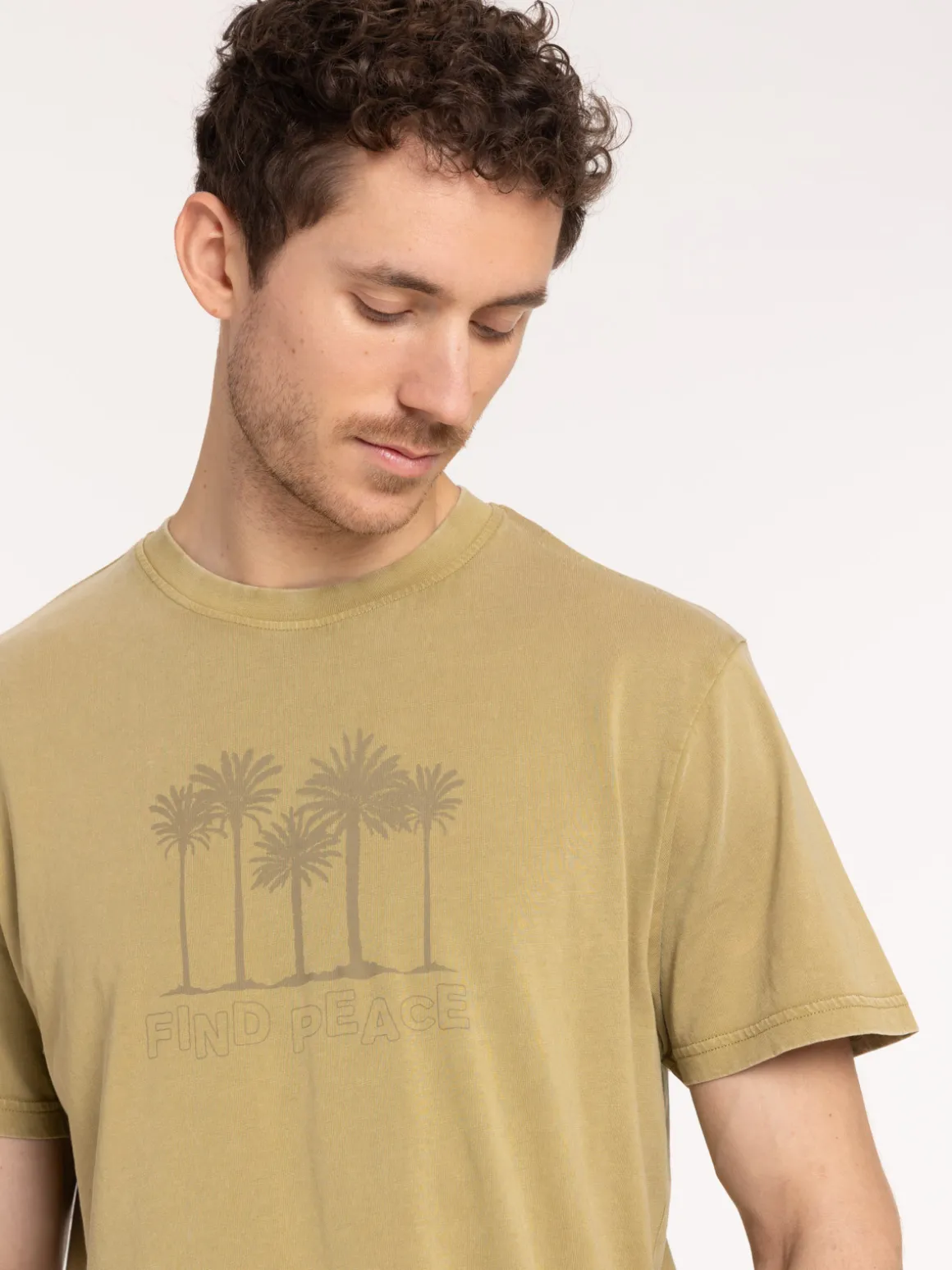 T-shirt motif palmier homme