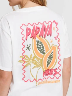 T-shirt motif papaya femme
