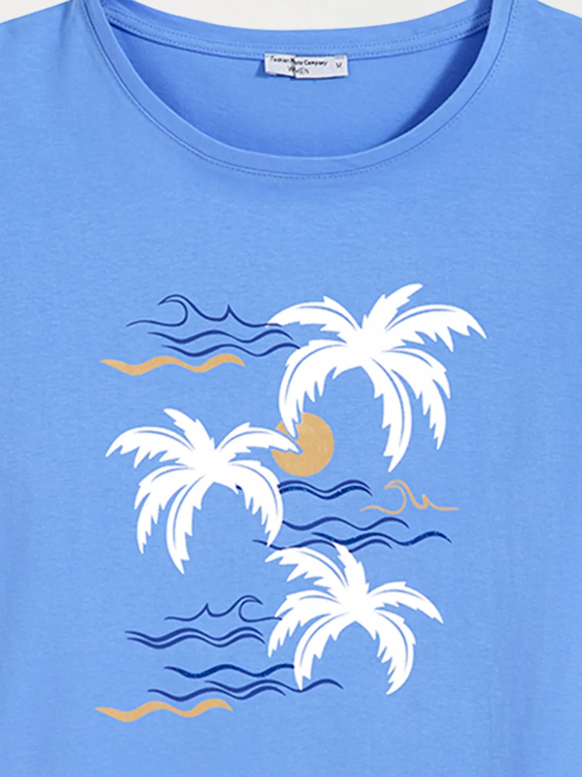 T-shirt motifs brillants femme