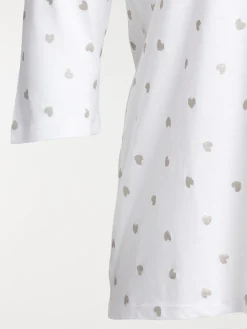 T-shirt motifs coeur grande taille femme