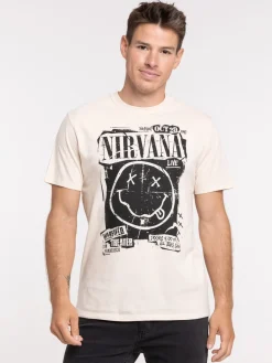 T-shirt NIRVANA craie homme