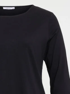 T-shirt noir coton grande taille femme