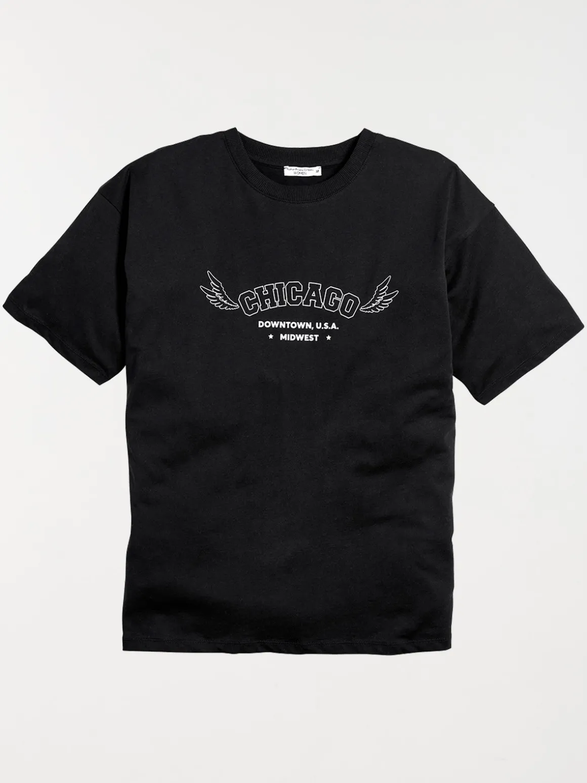 T-shirt noir femme chicago