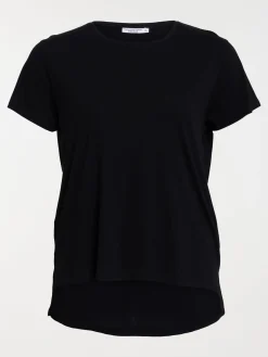 T-shirt noir grande taille femme