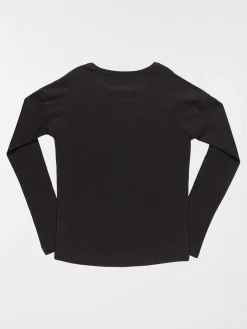 T-shirt noir message fille (10-16A)