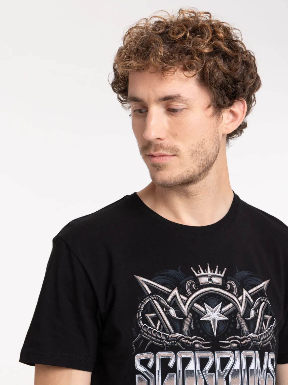 T-shirt noir Scorpions homme