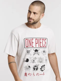 T-shirt One piece homme coloris craie
