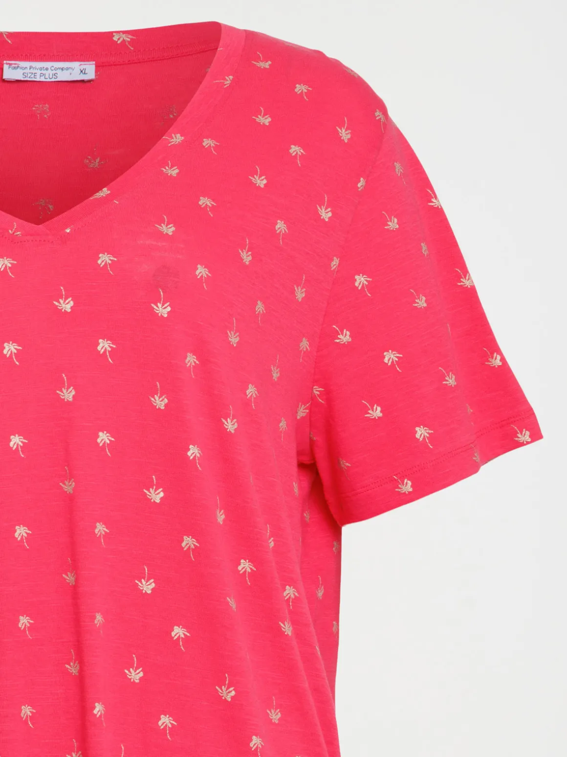 T-shirt palmier grande taille femme