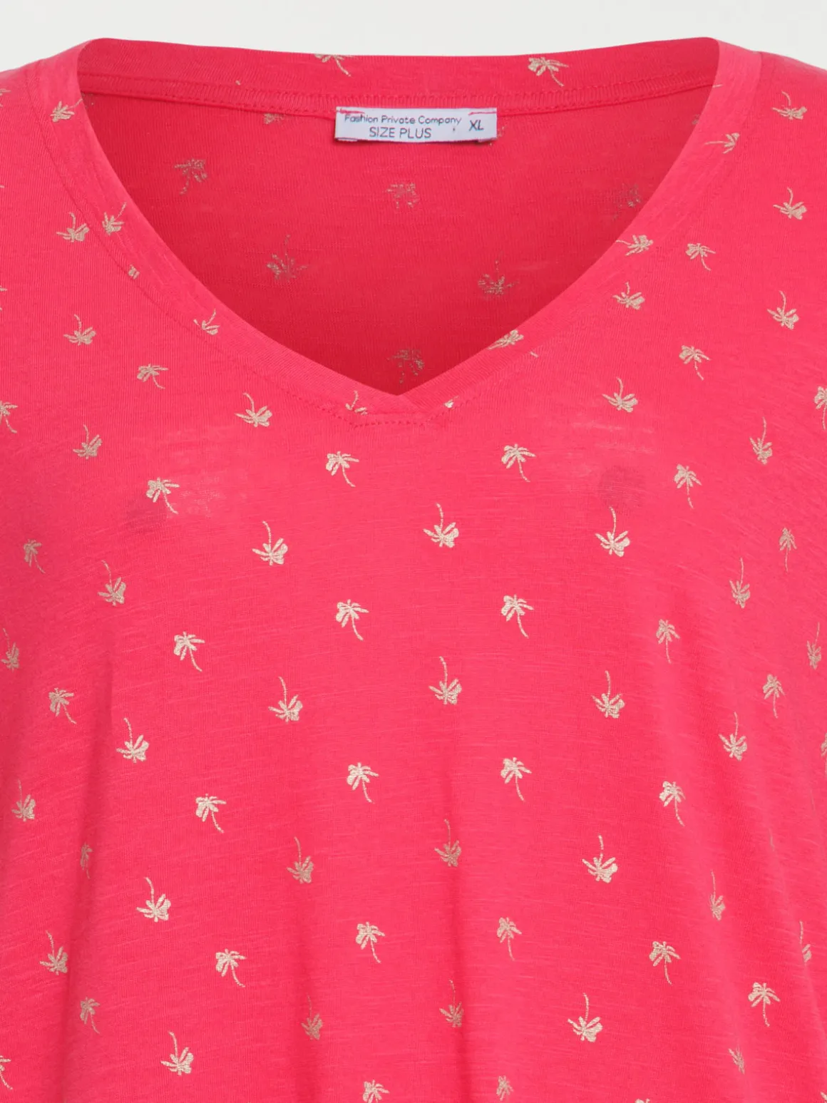 T-shirt palmier grande taille femme