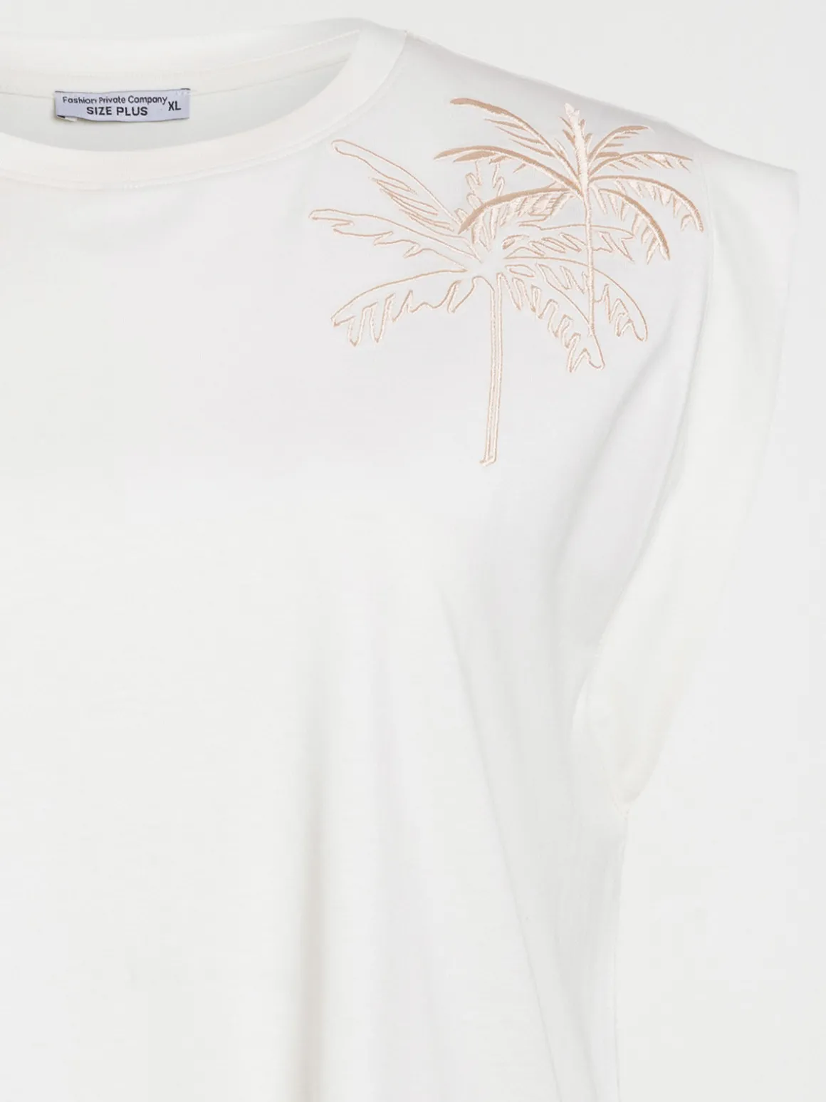 T-shirt palmiers grande taille femme