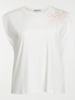 T-shirt palmiers grande taille femme