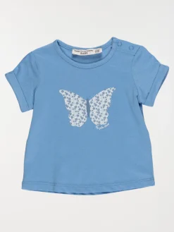 T-shirt papillon fille bleu vif (3-24M)