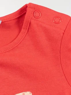 T-shirt papillon fille pastèque (3-24M)