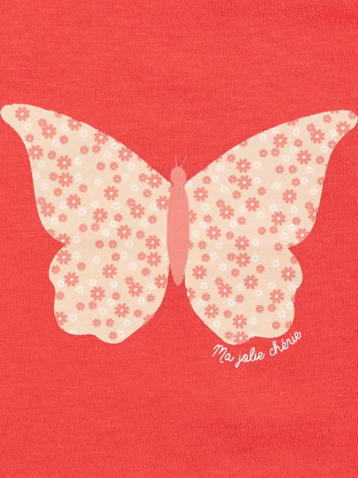 T-shirt papillon fille pastèque (3-24M)