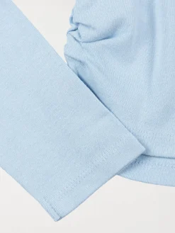 T-shirt polo bleu pâle fille (XXS-M)