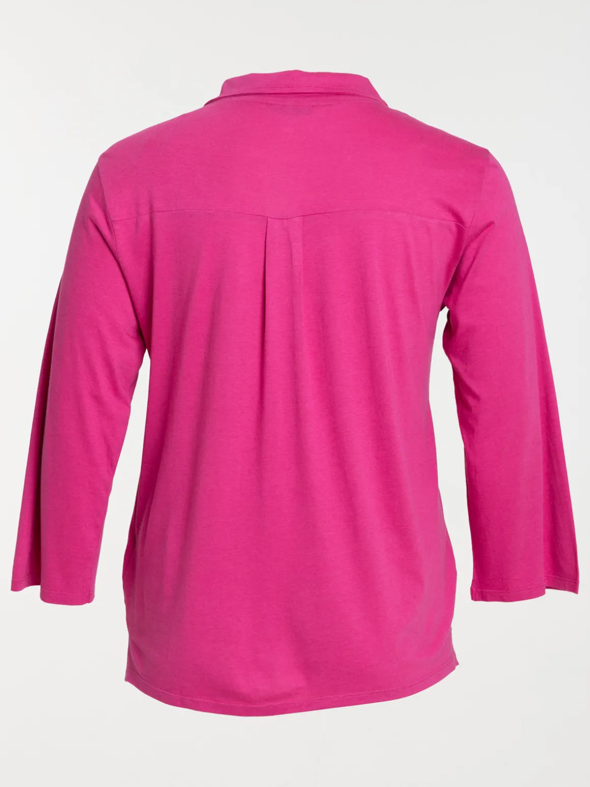 T-shirt polo fushia grande taille femme