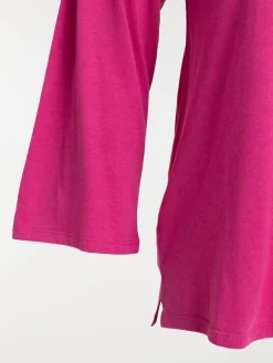 T-shirt polo fushia grande taille femme