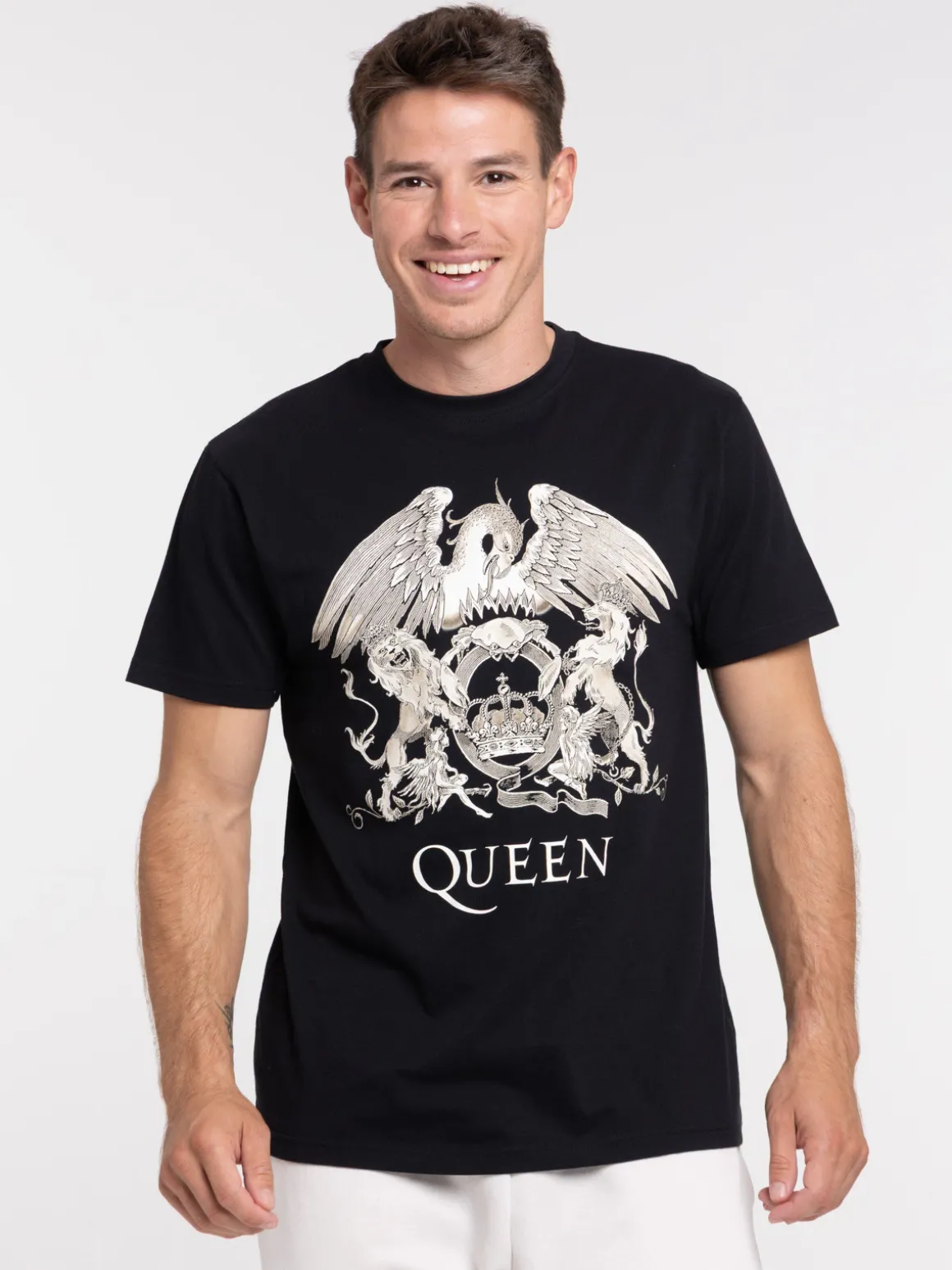 T-shirt Queen noir homme