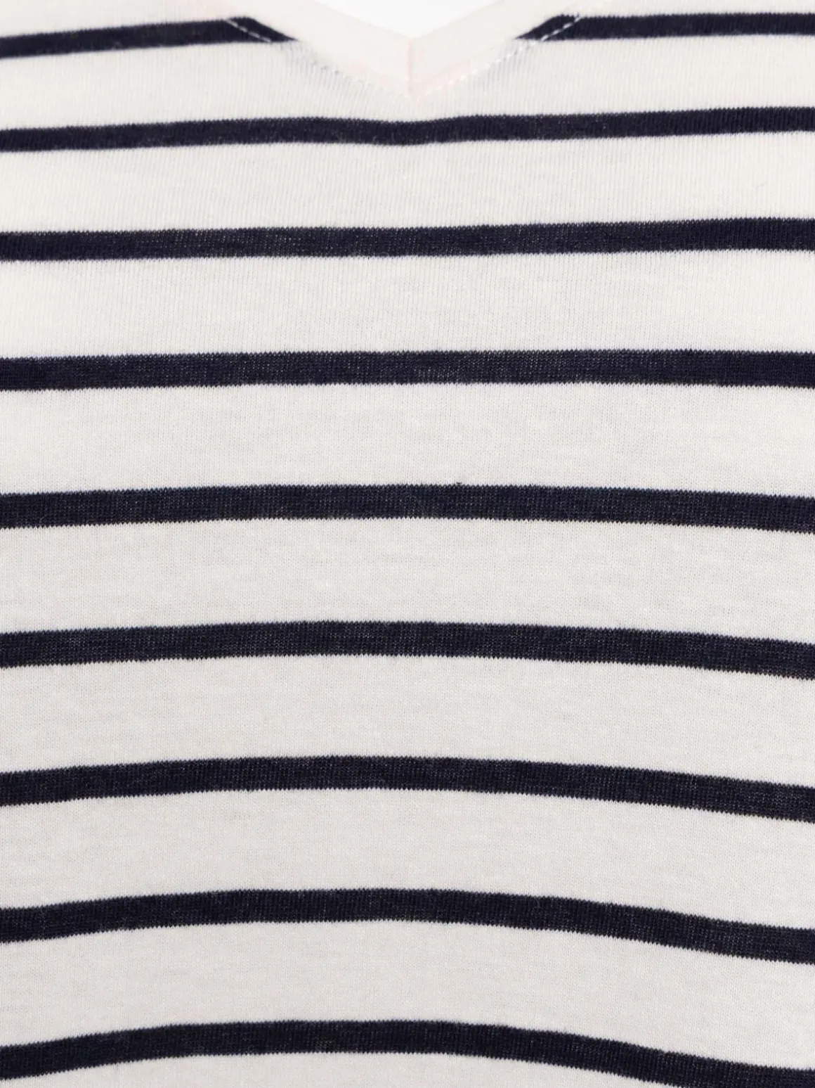 T-shirt rayé col V grande taille femme