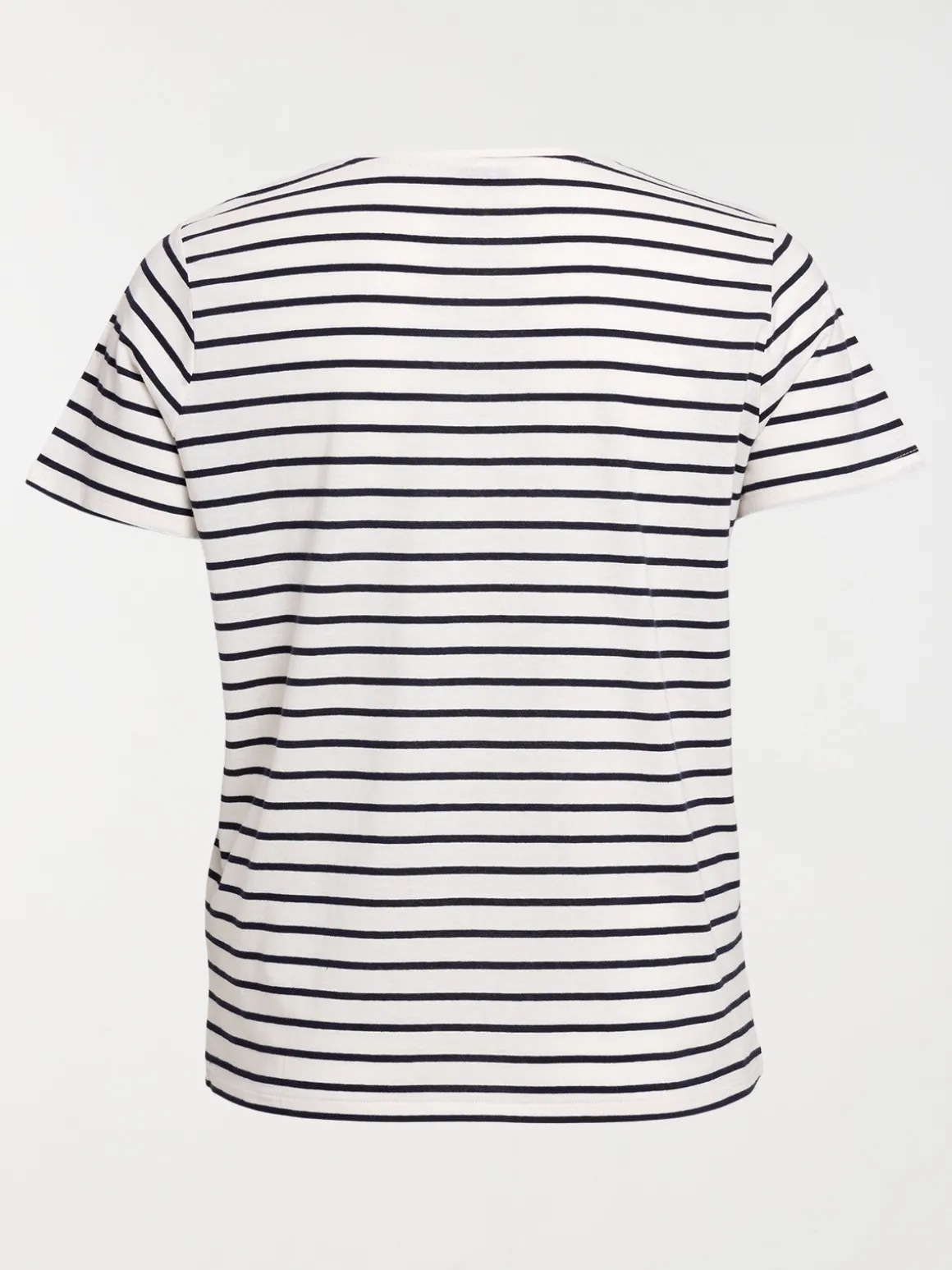 T-shirt rayé col V grande taille femme