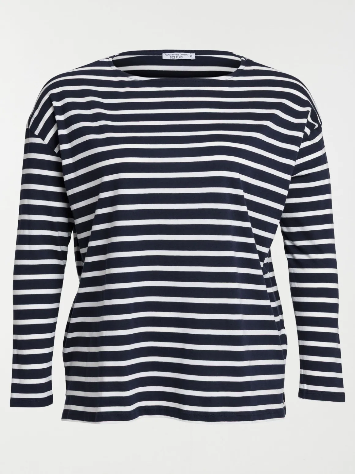 T-shirt rayé grande taille femme