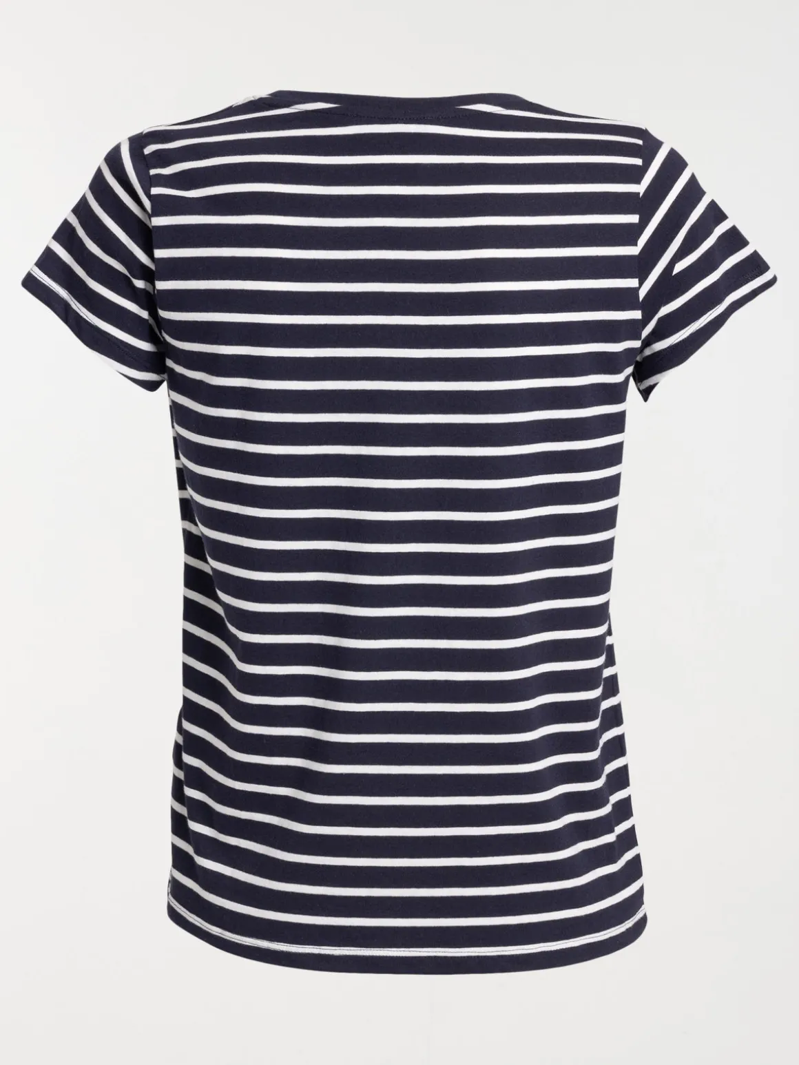 T-shirt rayé navy et écru femme