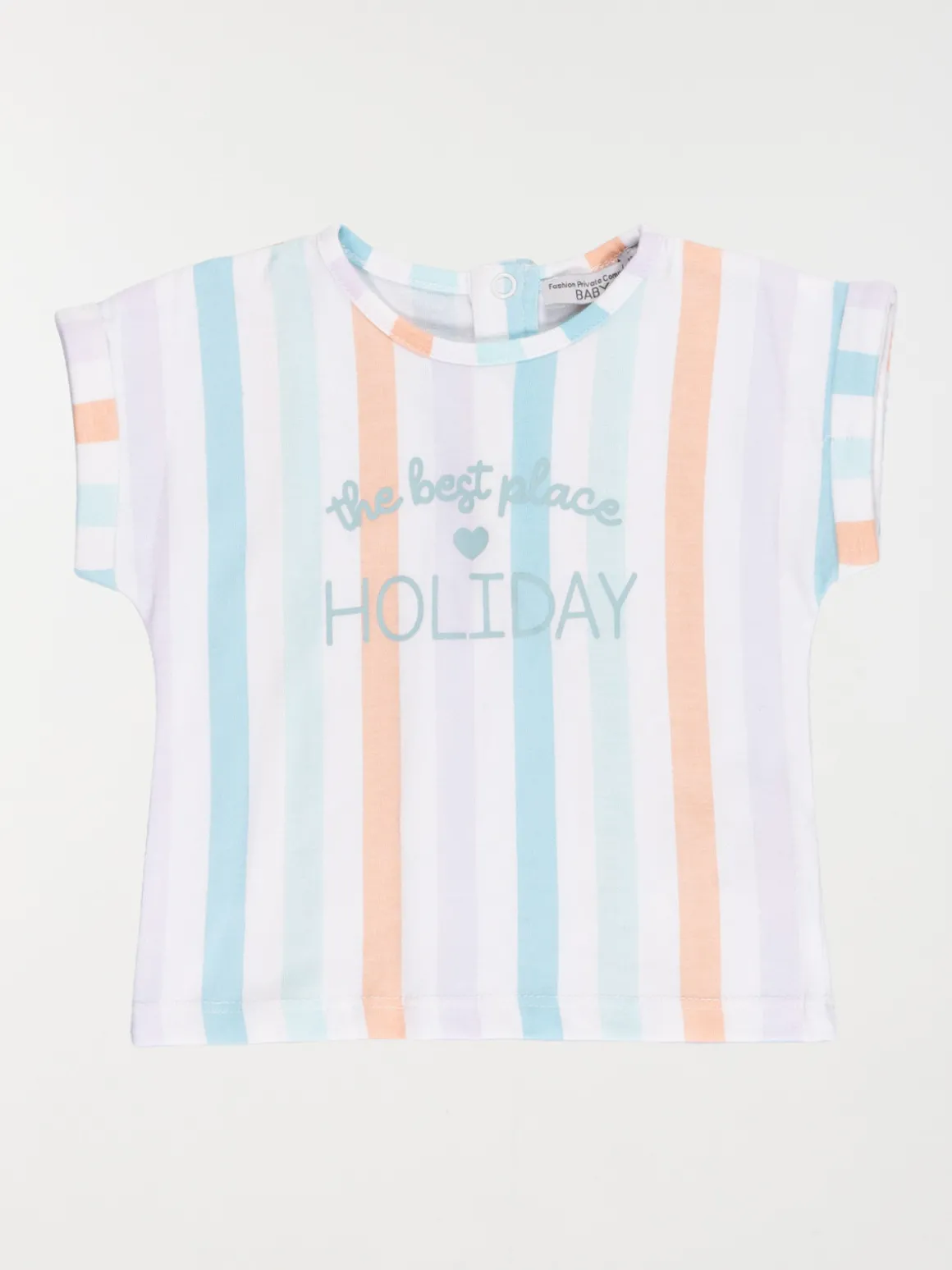 T-shirt rayure multicolore fille (3-36M)