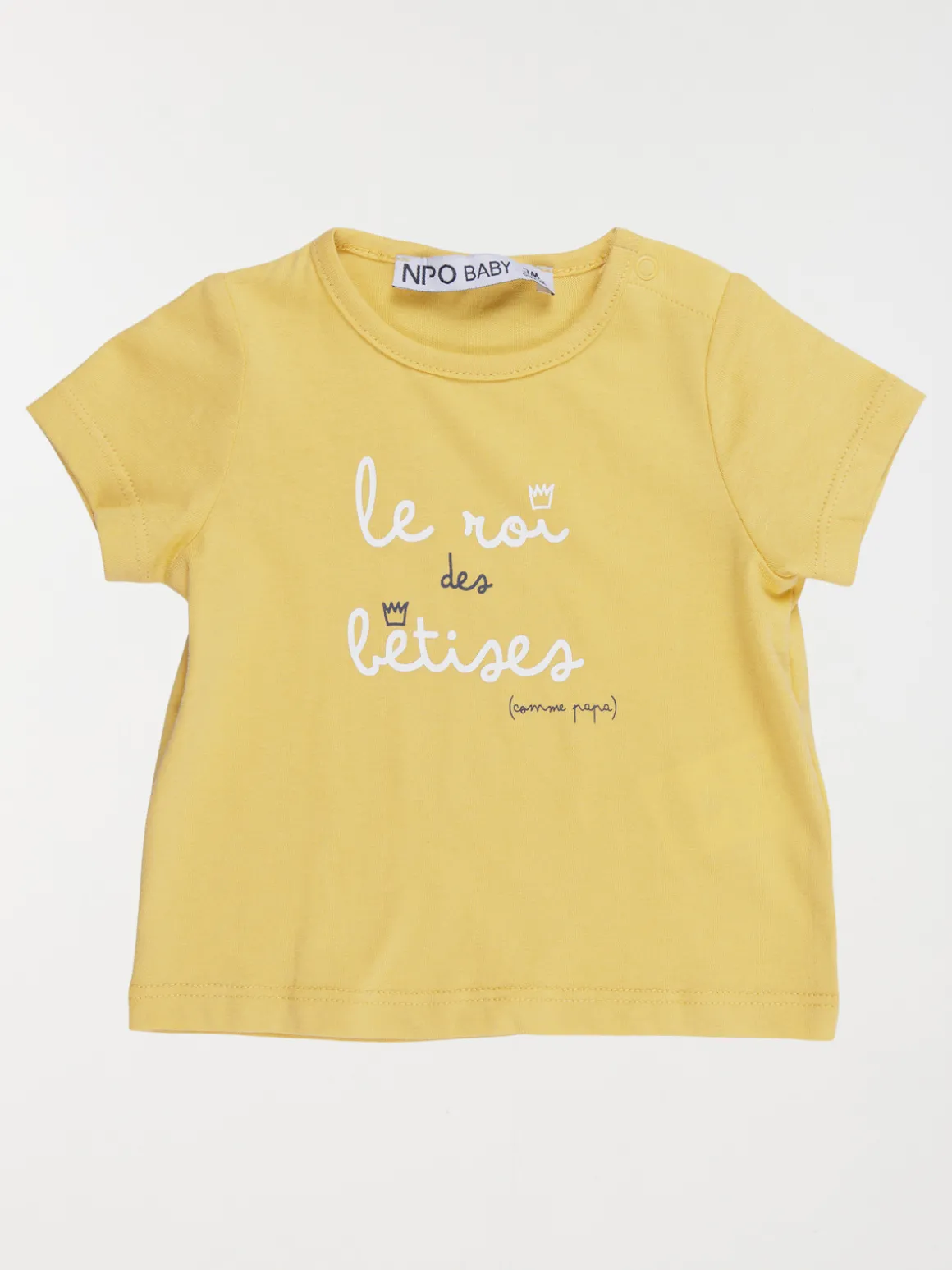 T-shirt roi des bêtises garçon (3-36M)