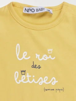 T-shirt roi des bêtises garçon (3-36M)