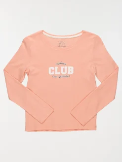 T-shirt rose imprimé fille (10-16A)
