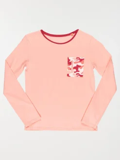 T-shirt rose imprimé fille (10-16A)