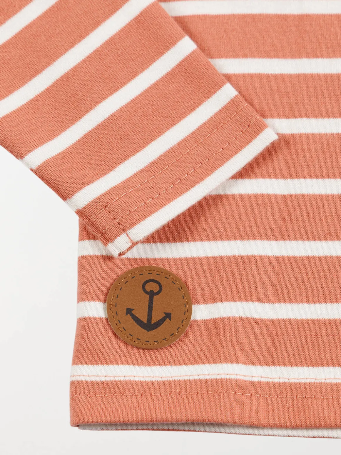 T-shirt rose sauvage rayé garçon (3-36M)