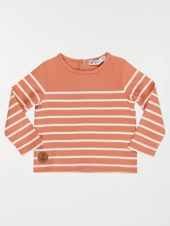 T-shirt rose sauvage rayé garçon (3-36M)