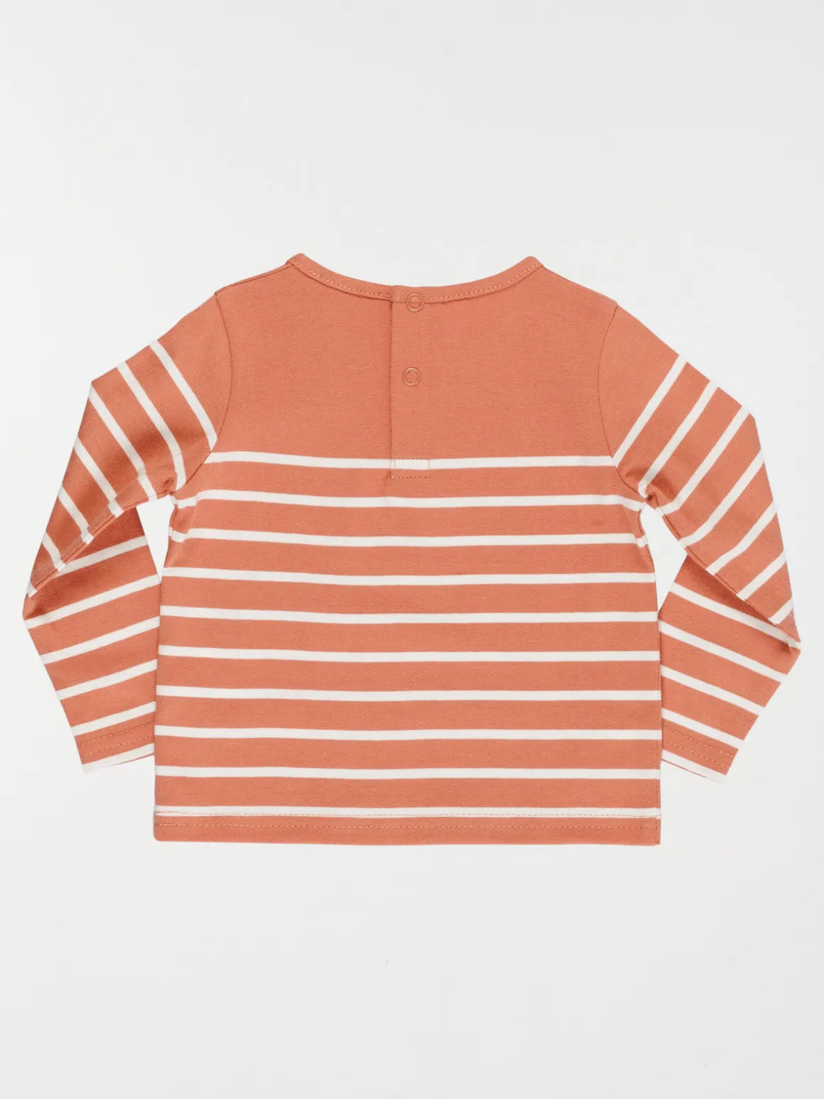 T-shirt rose sauvage rayé garçon (3-36M)