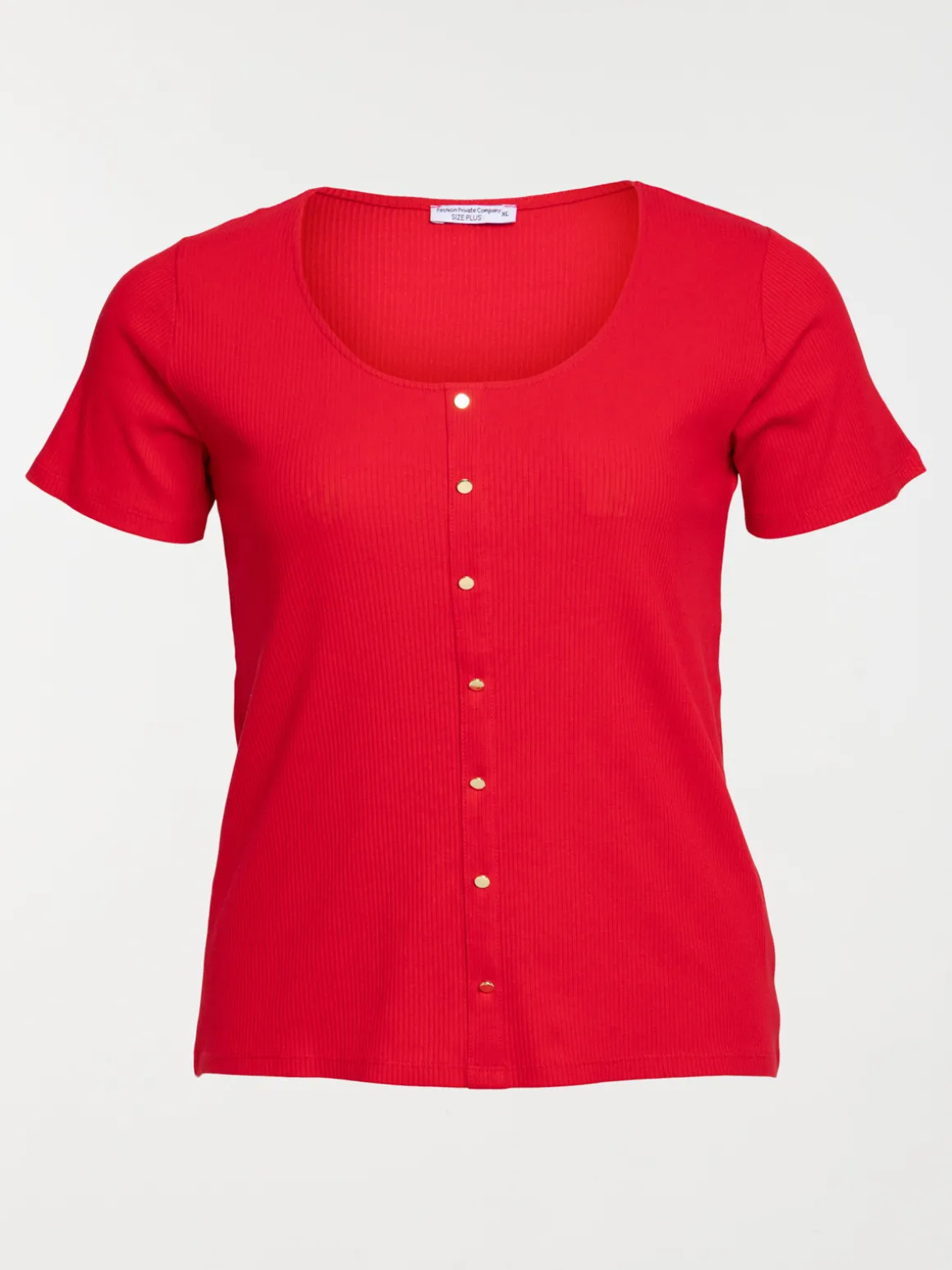 T-shirt rouge tango grande taille femme