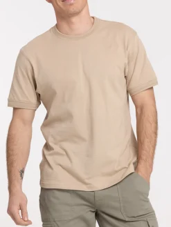 T-shirt sable col rond homme