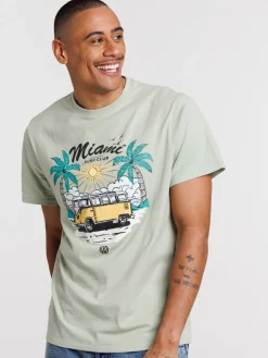 T-shirt sauge imprimé Miami homme