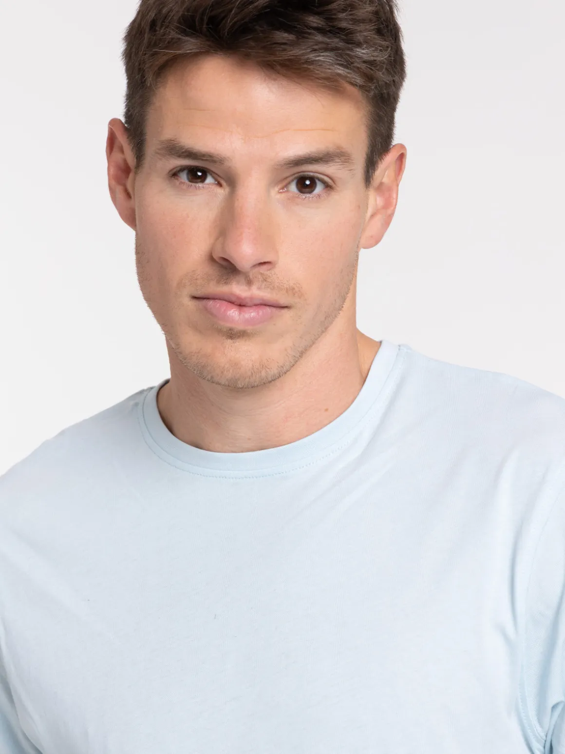 T-shirt slim fit coloris givré homme